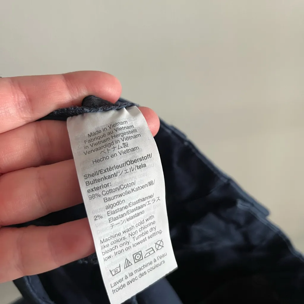 J.Crew Navy Blue Cotton Stretch Chino Shorts Size 6 - Image 9