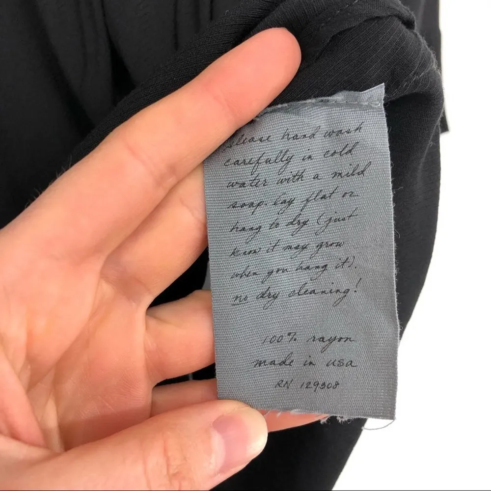 Tie Back Midi Dress Black 1 / S - Image 10