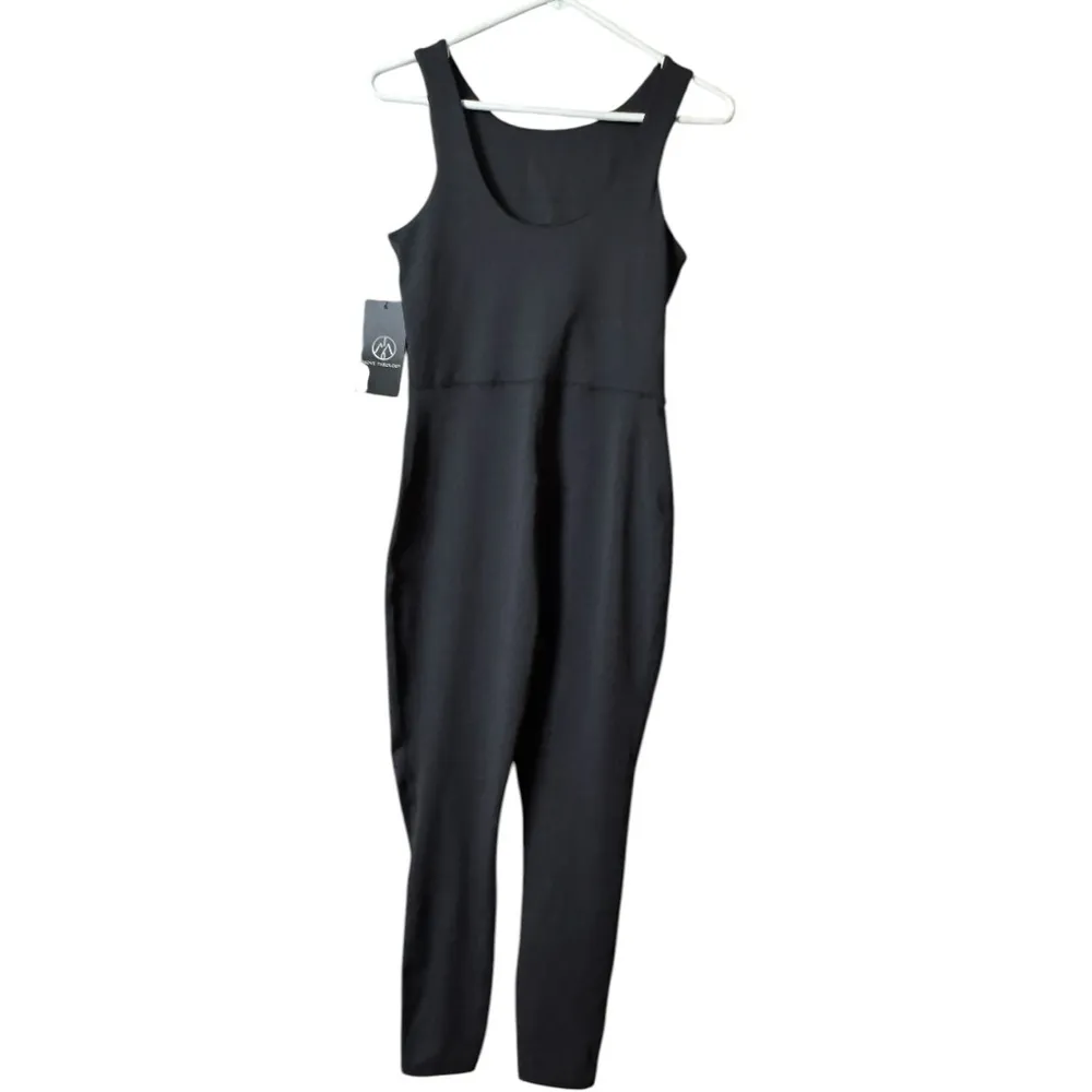 Move Theology Women's black Athletic Sporty Black and White Jumpsuit Sz M NWT Size M - Image 7
