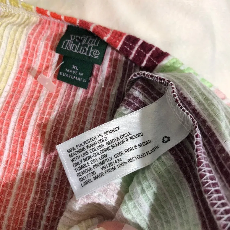 Wild Fable NWOT Rainbow Stripe Cutout Tie Front Romper New - Image 4