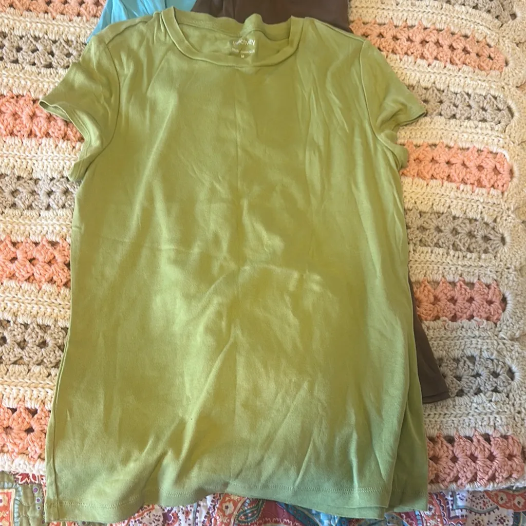 Relativity Women's Green, Blue, and Brown Blouse Set - Image 2