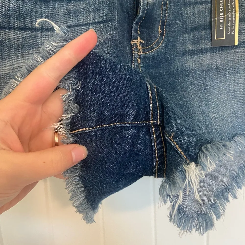 NWT | Charlotte Russe‎ Refuge women’s hi rise cheeky vintage style denim shorts - Image 2