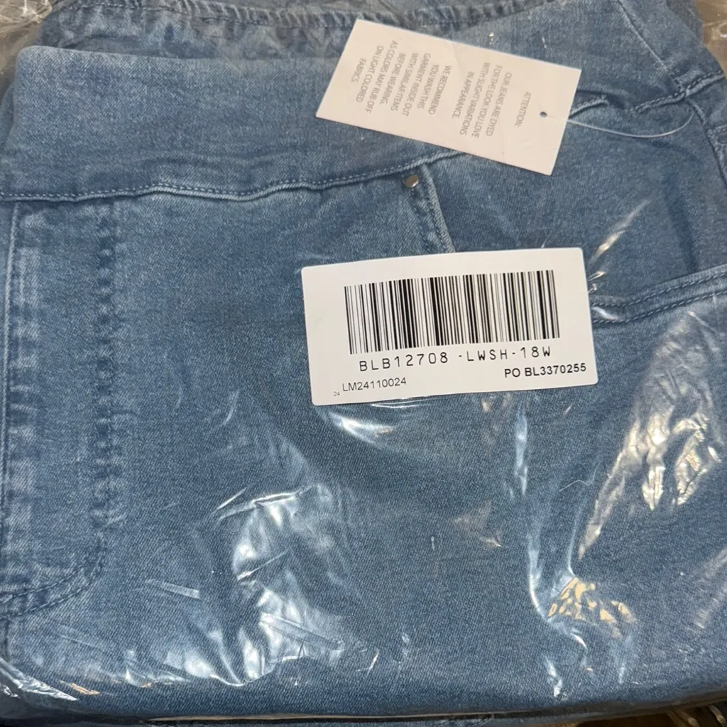 DenimEase Flat-Waist‎ Pull-On Jeans - Image 3