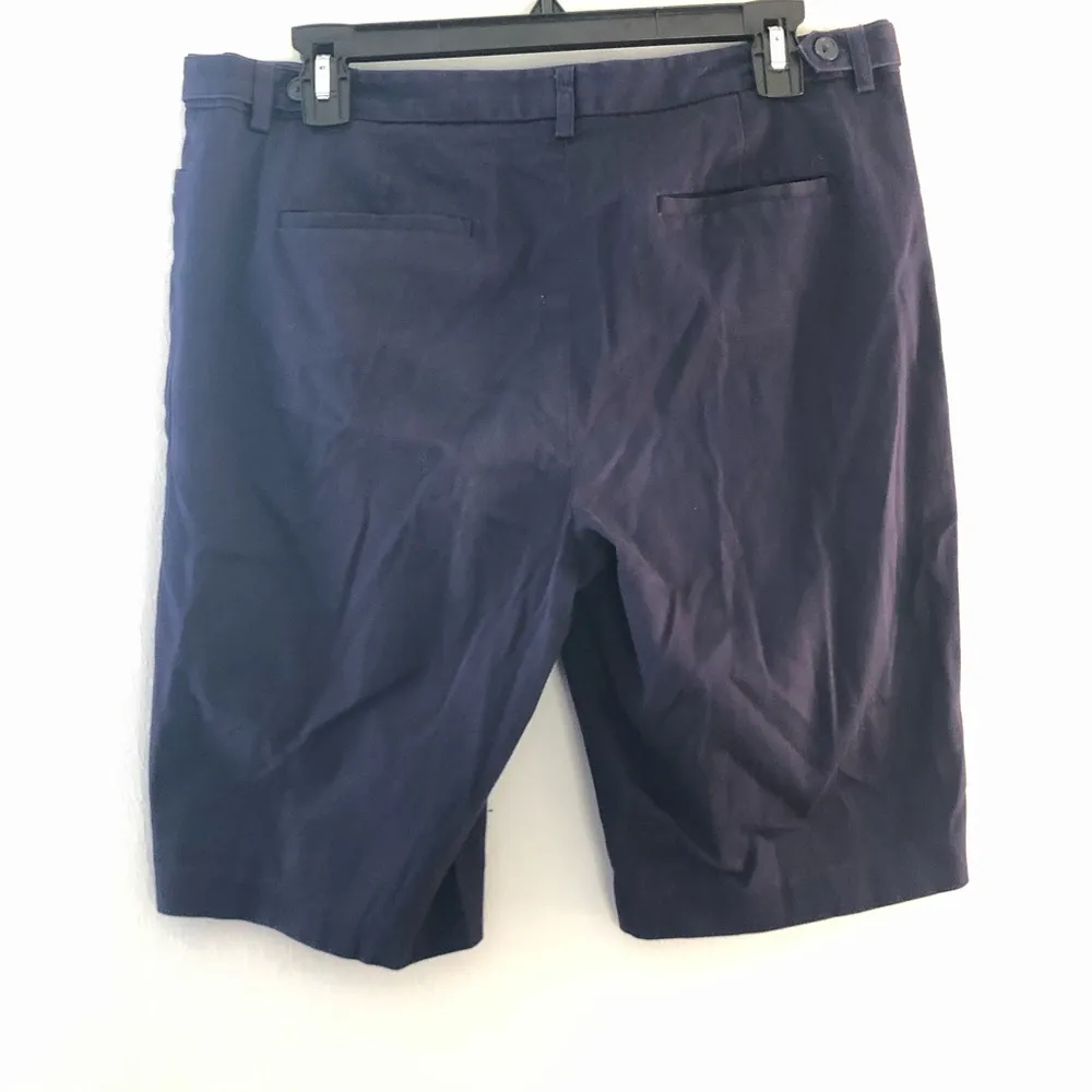 Laundry by Shelli Segal Shorts Navy Blue Bermuda Shorts Sz 10 EUC Summer Preppy - Image 7