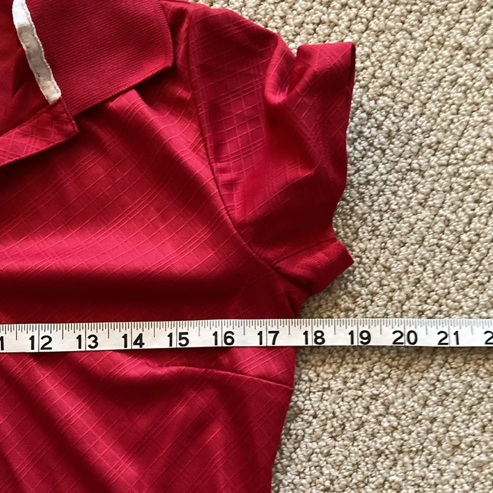 Adidas Golf Climacool Polo Button Down Shirt Red Size Small Women’s Top Like New - Image 3
