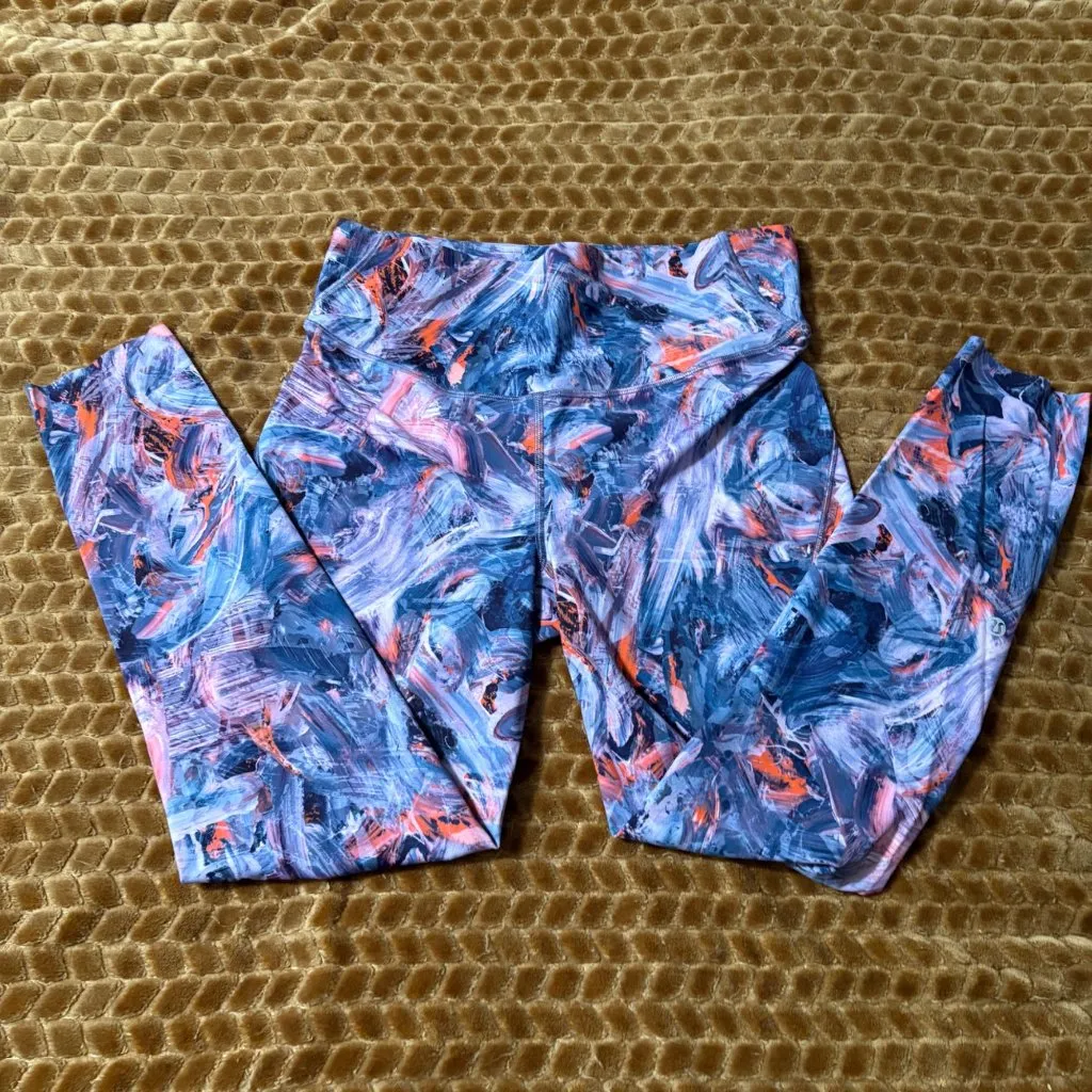 NWOT Lululemon Base Pace HR Tight 25" Purple Multi Running Leggings Size 10 - Image 4