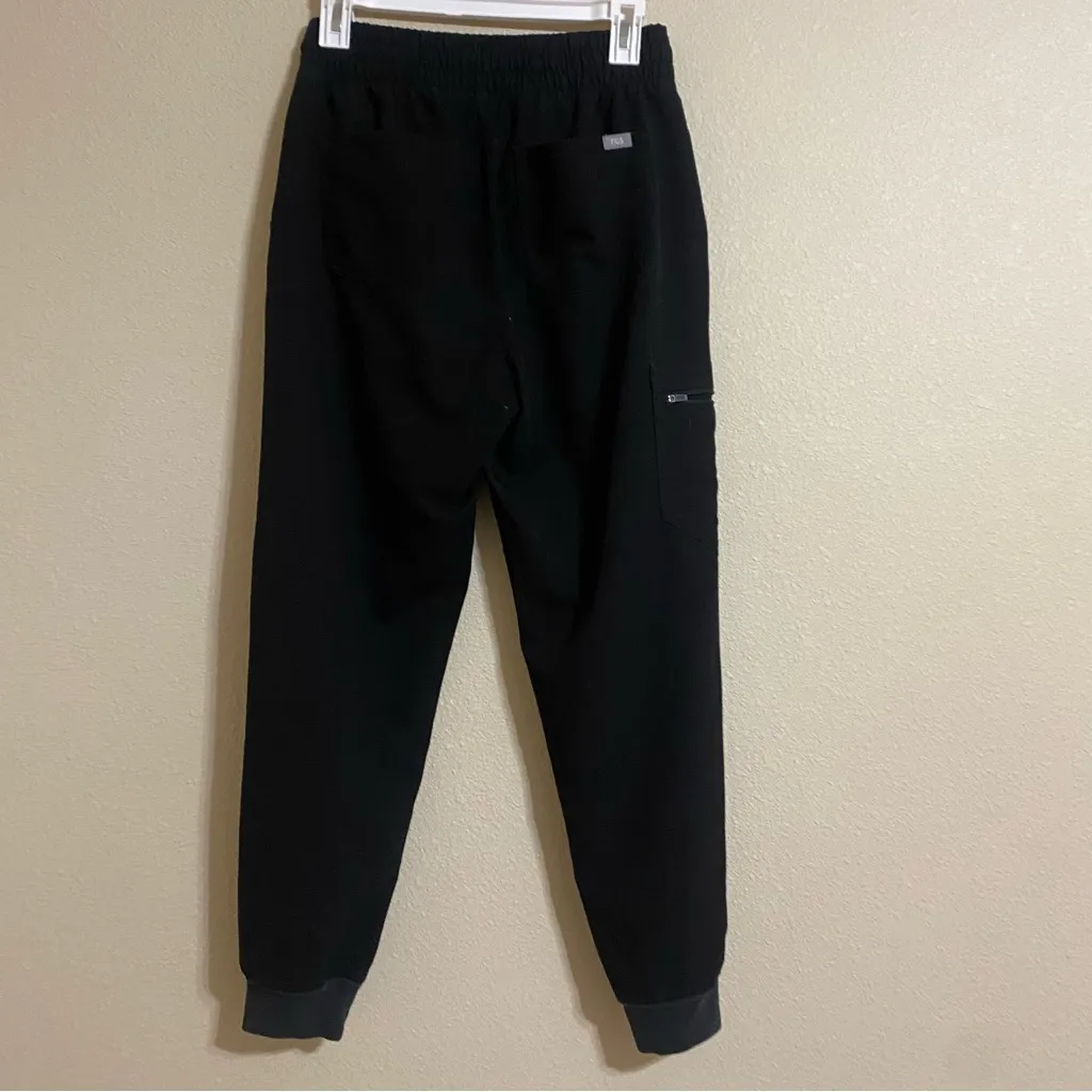 Figs Black Jogger Scrub Pants - Image 4