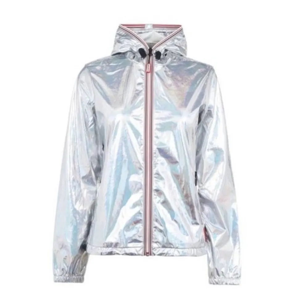 Hunter  Metallic Silver Utility Jacket Size Small - Image 3