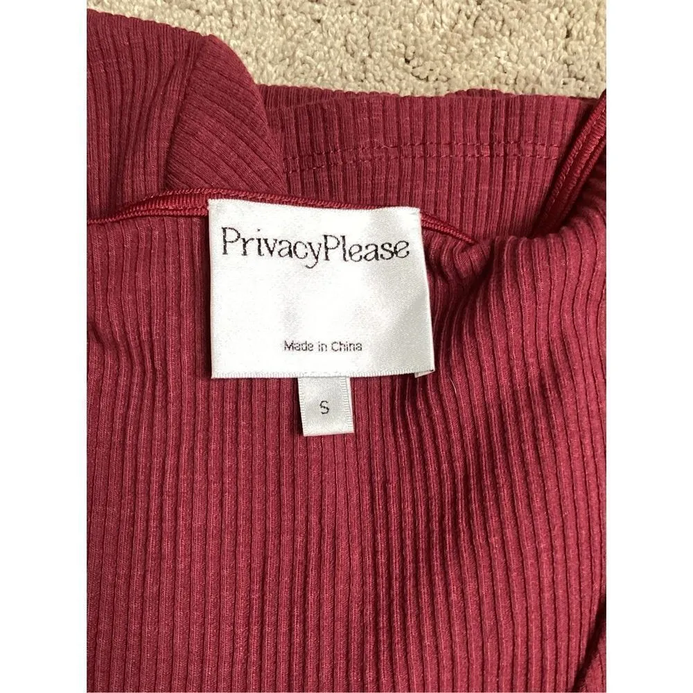 New. Privacy Please plunge neck midi dress with slit. Retails $198 - Image 7