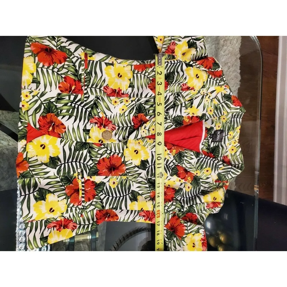 XOXO Women's Multicolor Polyester Single Breasted Fitted Casual Blazer Size M - Image 11