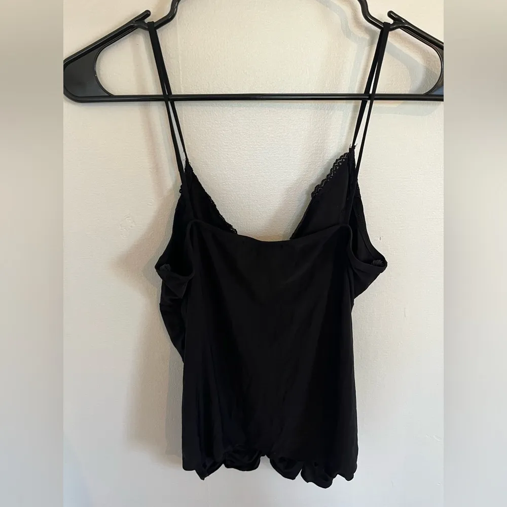 Lace Sequin Black Tank Spaghetti Strap - Image 3