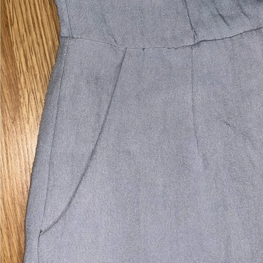 Sleeveless Gray/sky blue Jumpsuit small - Image 6