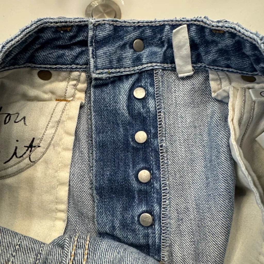 Grlfrnd Denim High Rise Jeans Devon Button Fly 100% Organic Size 24 EUC #5970 - Image 9