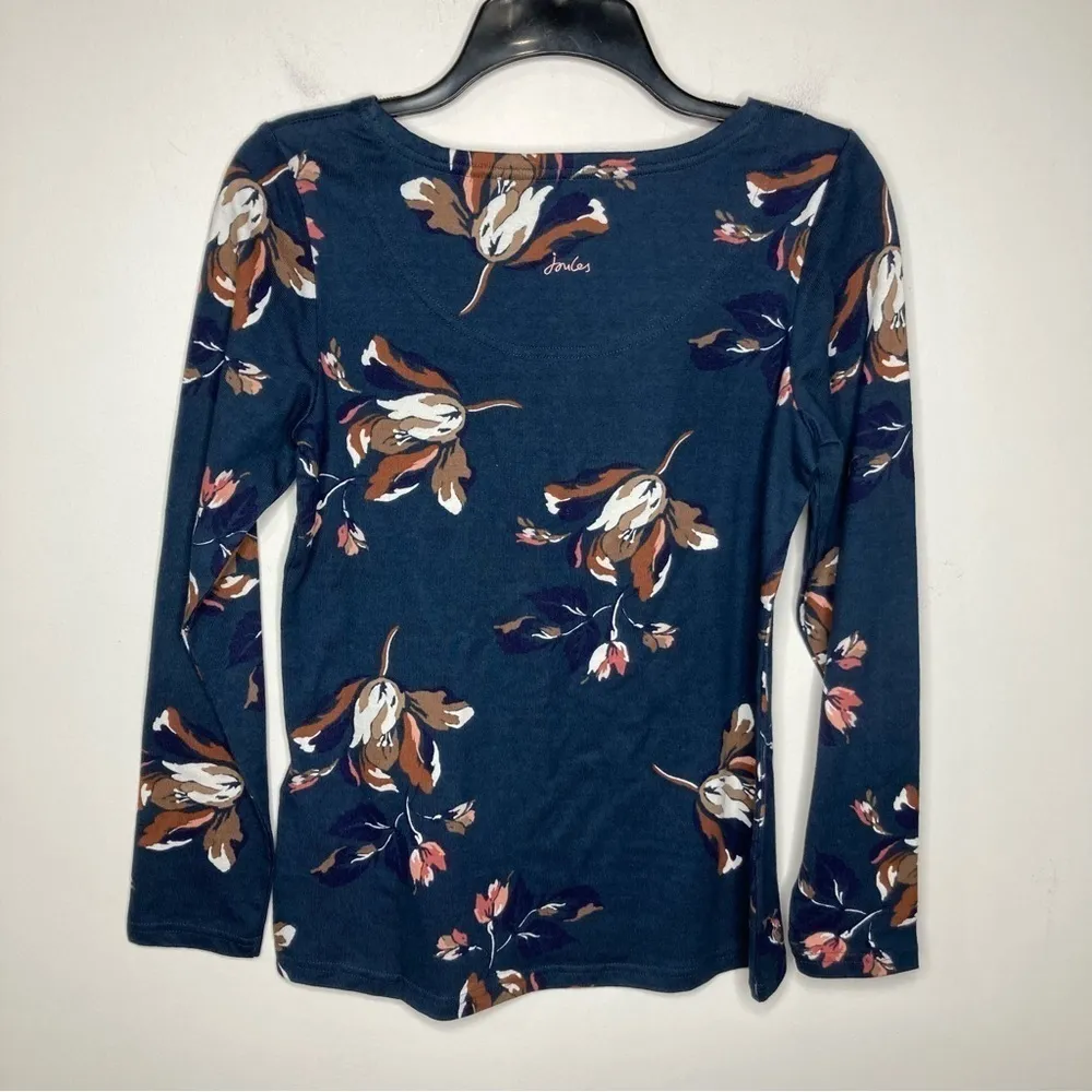NWT‎ Joules harbor print long sleeve top size small Blue - Image 6