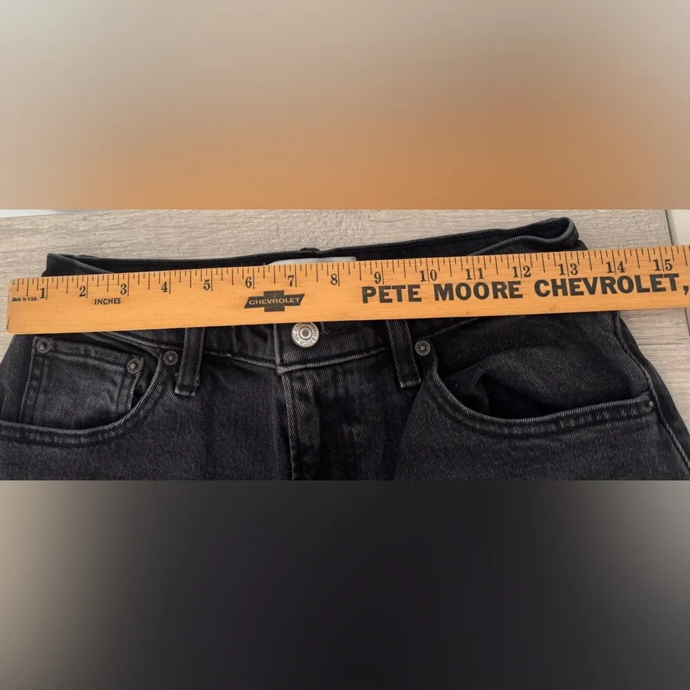 Abercrombie & Fitch The Kick Flare Ultra High
Rise Jeans Cropped Raw Hem Size 6 - Image 7