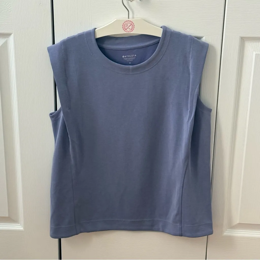 Athleta Seasoft Tank Sweatshirt in Lavender - Image 2