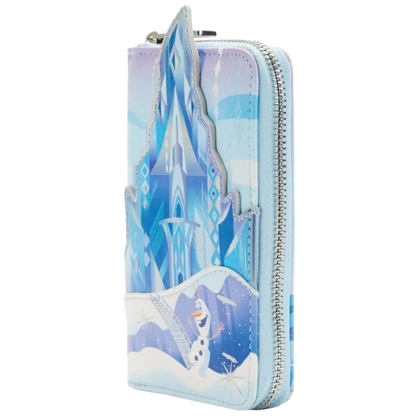 LOUNGEFLY Disney Frozen Princess Castle Zip Around Wallet, New with Tag - Image 4