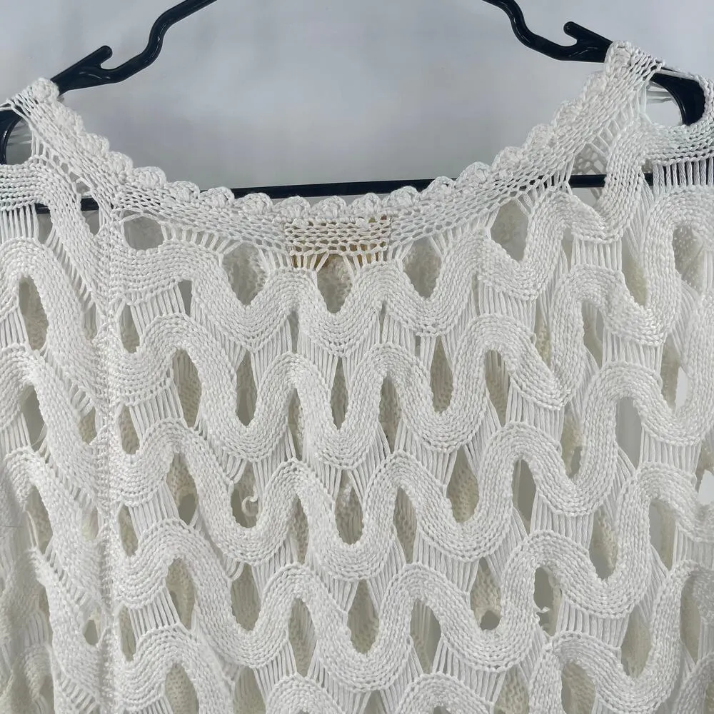 KROSHETTA BY PAPILLON Crochet Blouse Extra Large Top Dolman Handmade Knit NWT Size XL - Image 13
