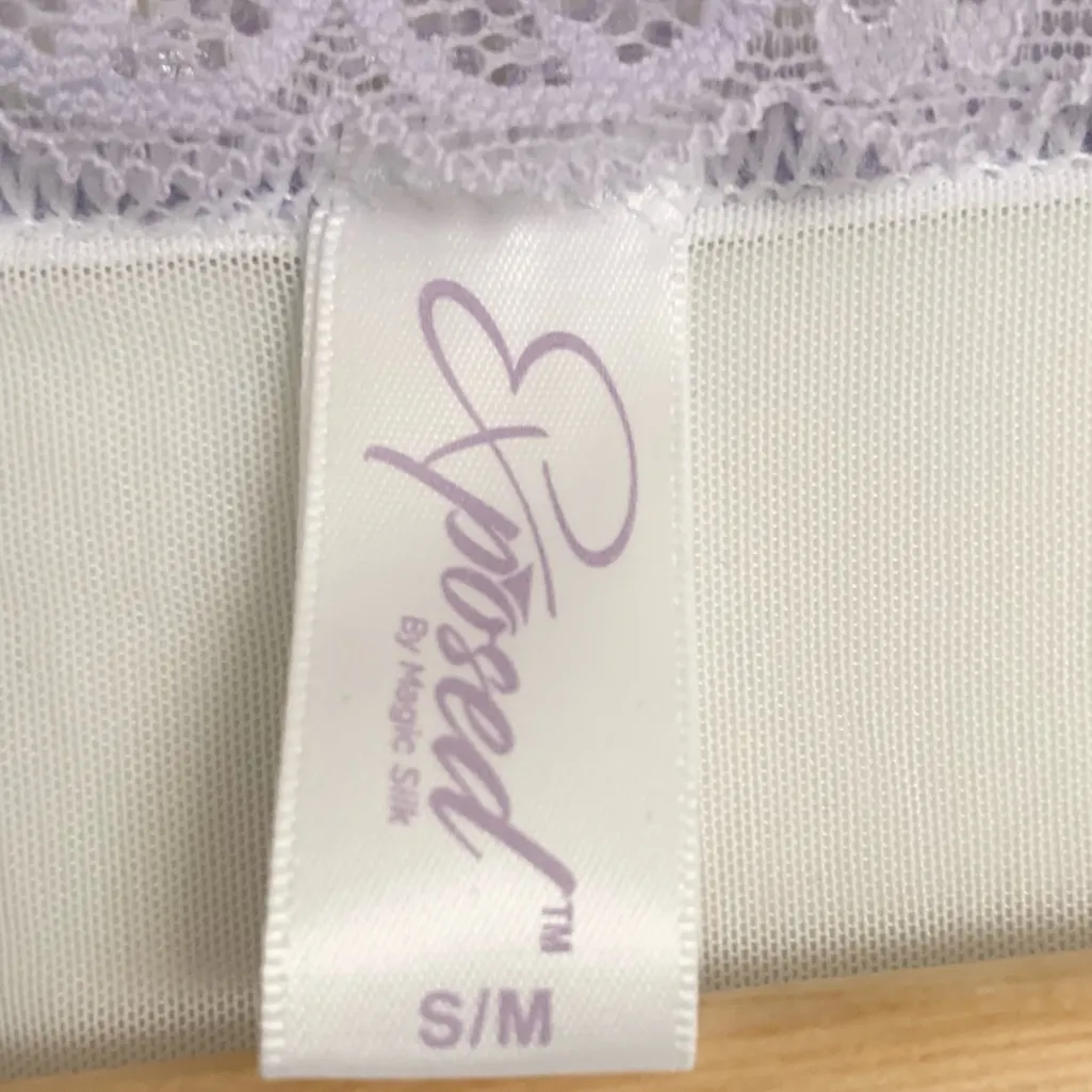 Lace Sheer Flutter Sleeve Robe Bridal White Lavender Romantic Wedding S/M NWT Purple Size undefined - Image 6