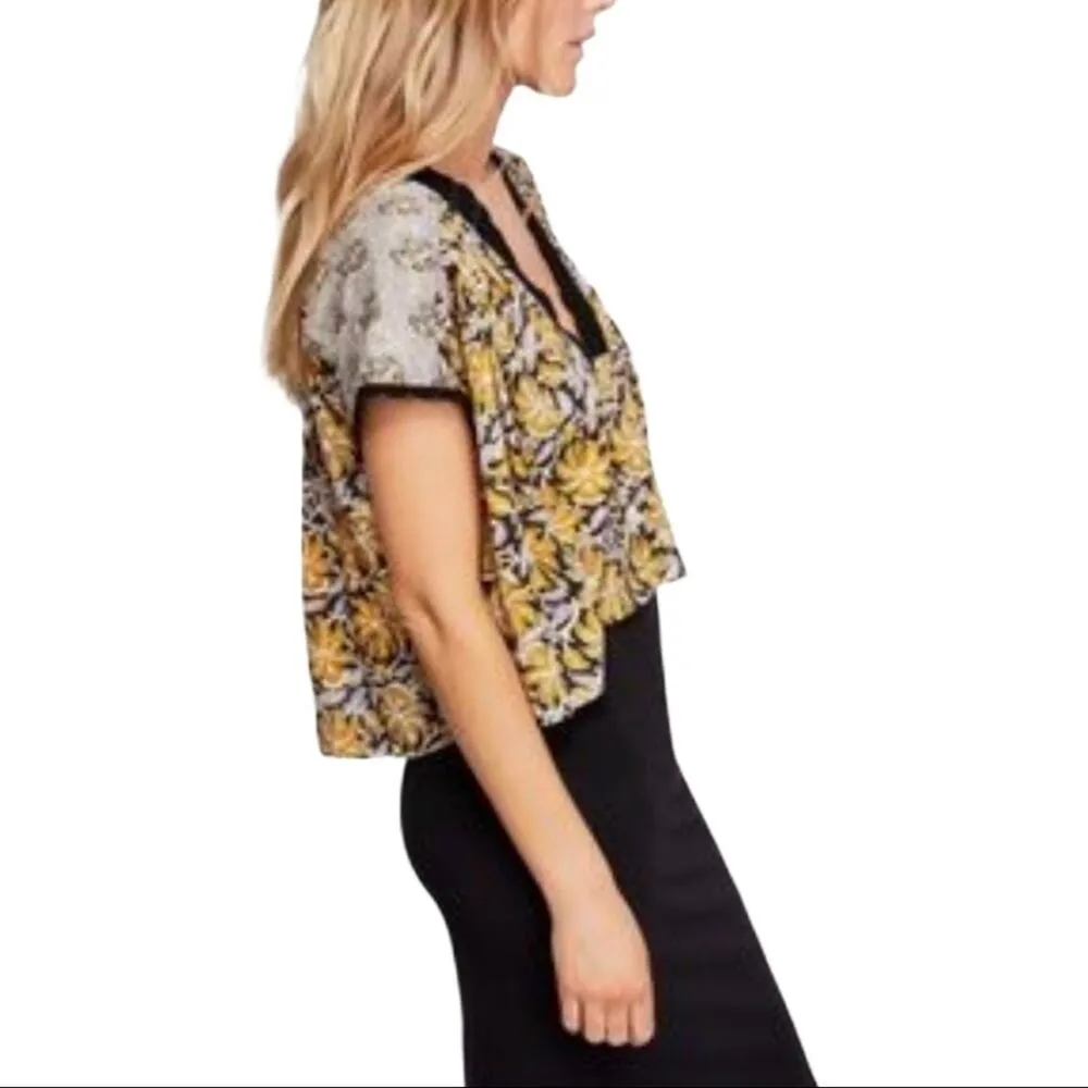 Free People Leilani Boxy Women Tee Small - Image 11