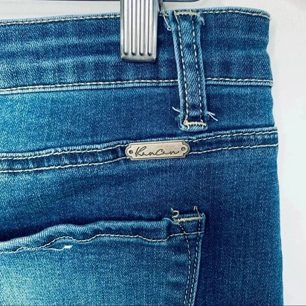 KanCan Zuma Distressed Denim Skirt Size 9/28 Blue - Image 6