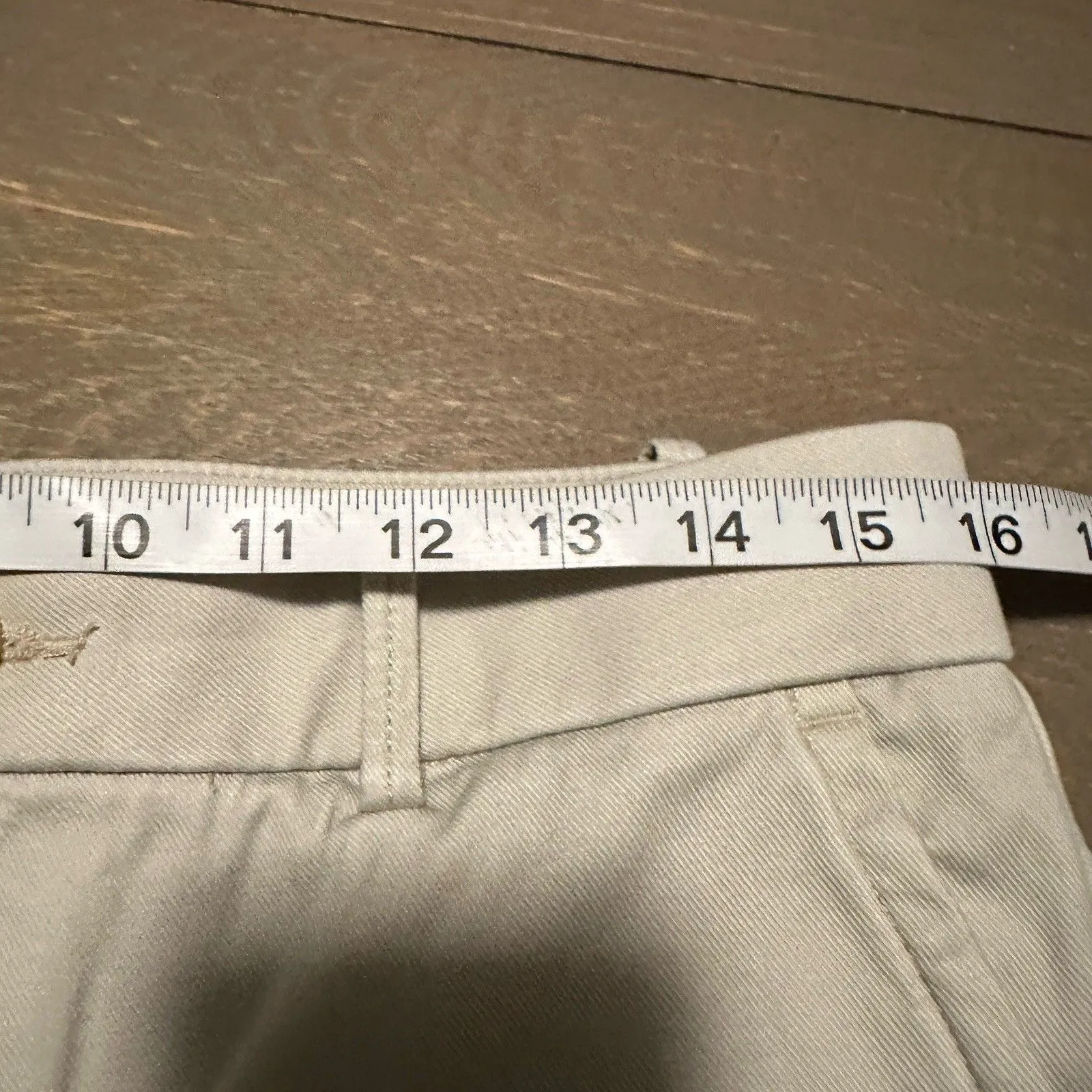 Spanx Supersmooth Stretch Twill High Rise Wide Leg Trouser Pant Beige L Tan Size L - Image 9