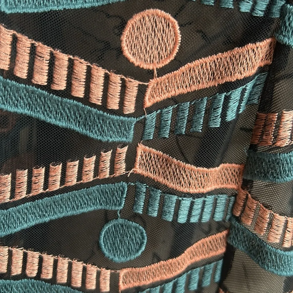 Anthropologie Akemi + Kin Kalila Embroidered Polka Dot Sheer Tank Top Size XS - Image 9