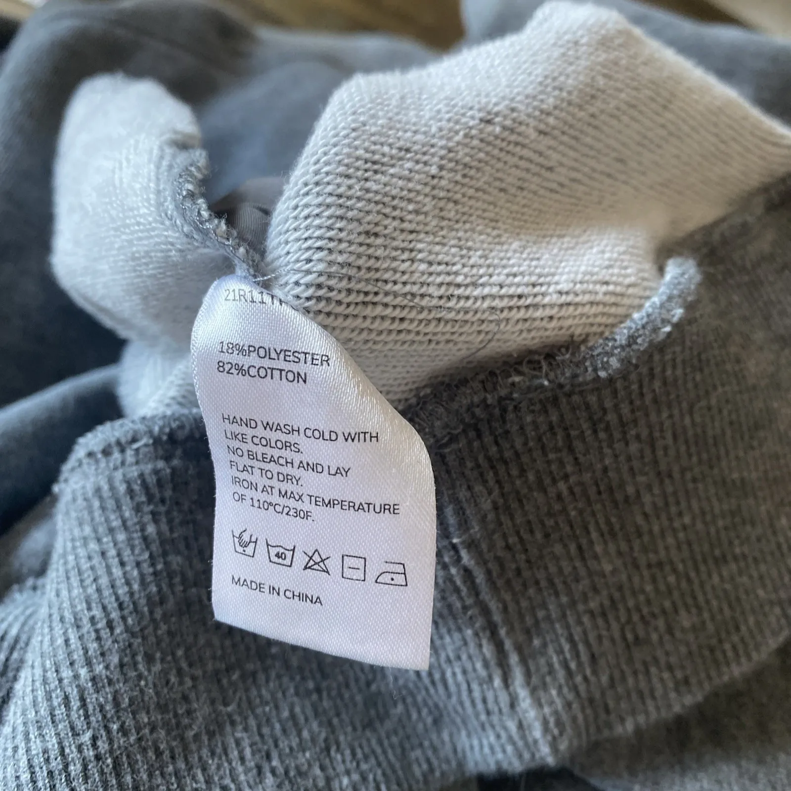 Nap Womens Medium Gray Pullover Cowlneck Sweatshirt Lounge Wear Comoft Oversized - Image 9