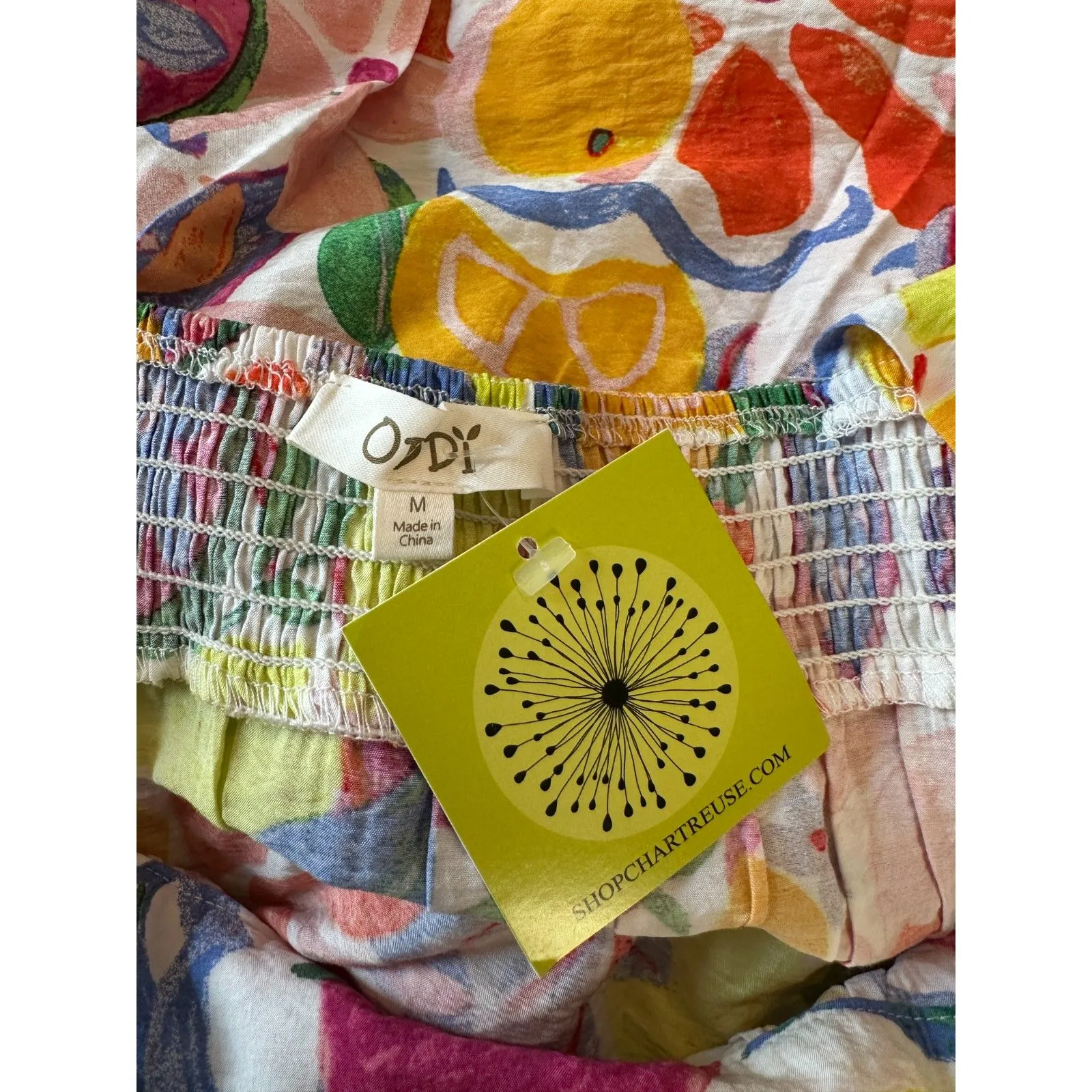 Super Cute Multicolor Floral Top Size Medium NWT - Image 5