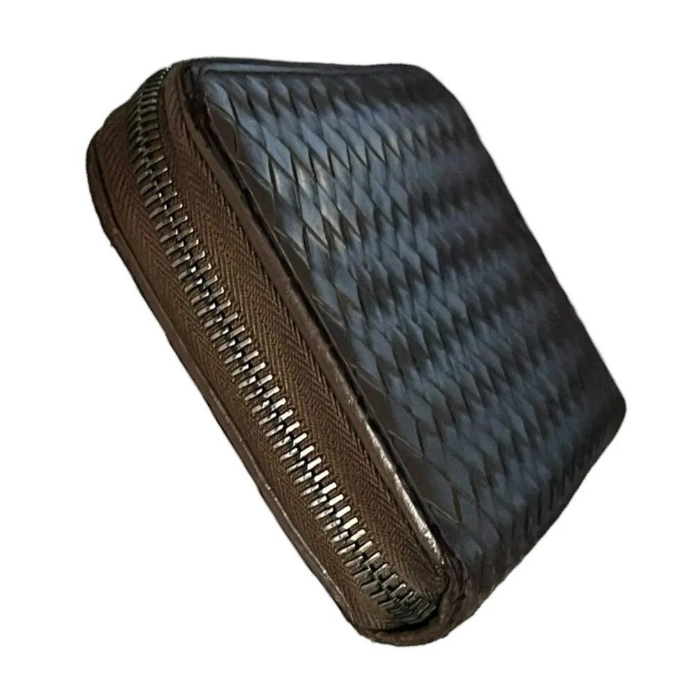 Bottega Veneta Intrecciato Weave Taupe Leather Continental Wallet - Image 11