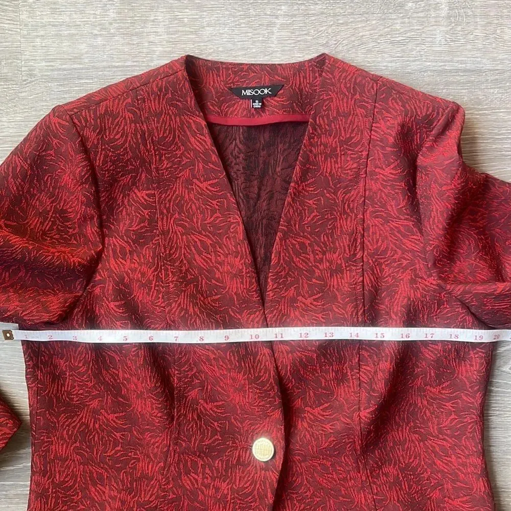 Misook Wispy Pattern Woven Jacket - Image 11