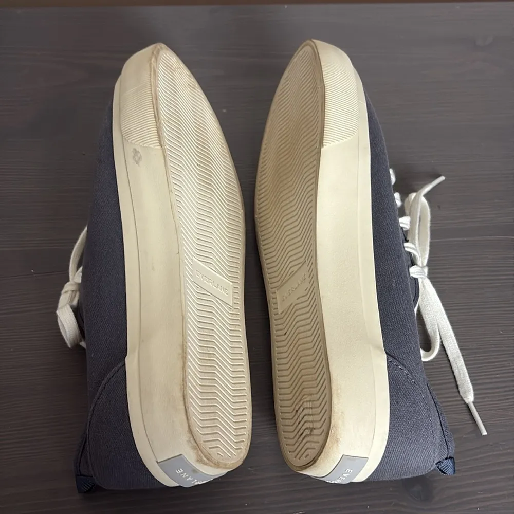 Everlane Tread Forever Casual Sneakers Navy Cream Lace Up Women’s Size 9 - Image 7