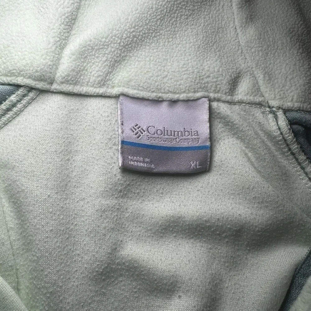 Columbia Fleece Pullover Quarter Zip‎ Activewear Top Layer XL - Image 3