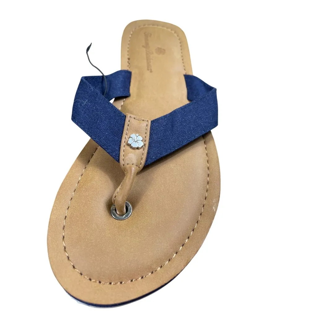 Tommy Bahama Womens Blue Slip-On Thong Sandals Size 8 SKU 8568 - Image 2