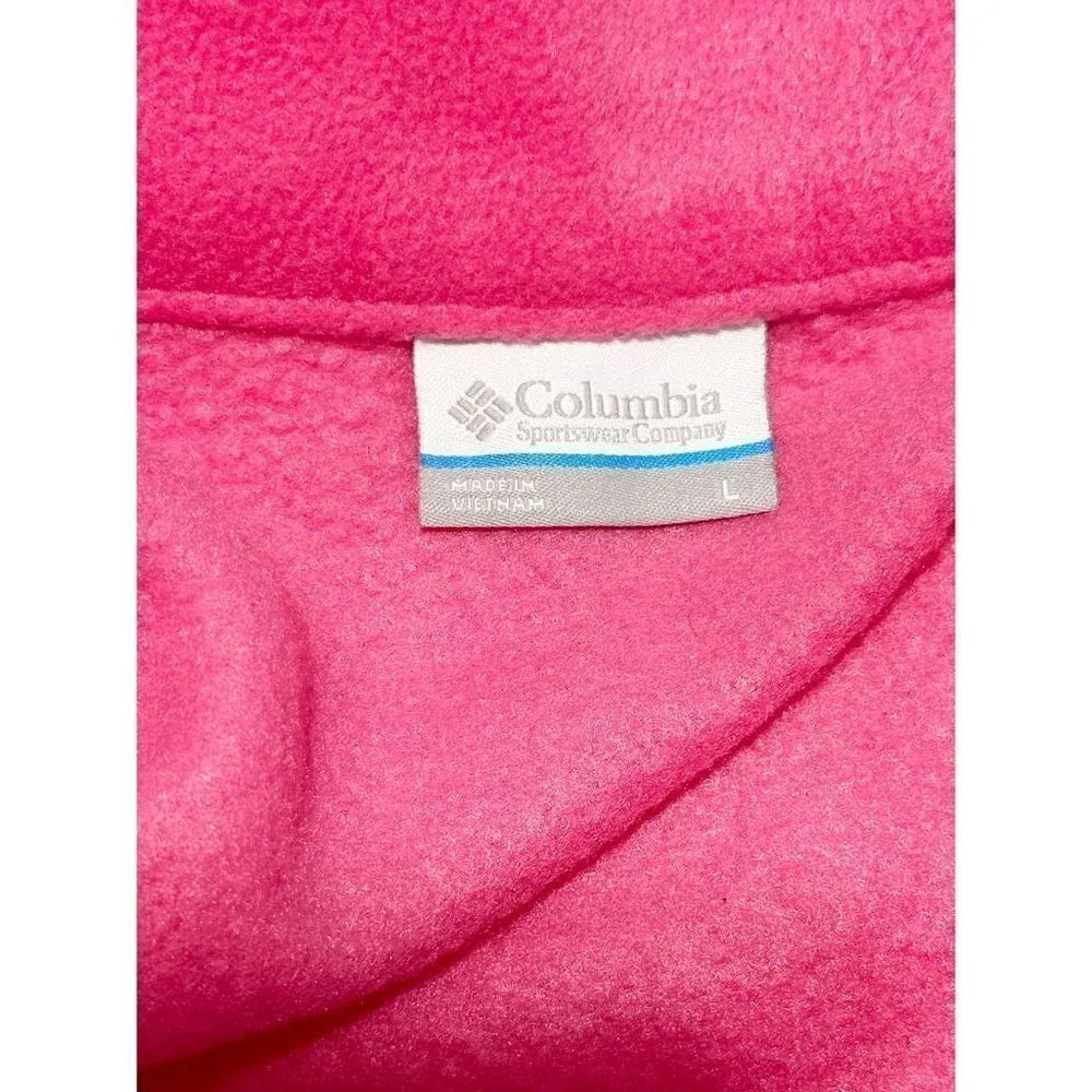 Columbia Women's Sawyer Rapids 2.0 Fleece Jacket Full Zip French Rose Pink Large - Image 2