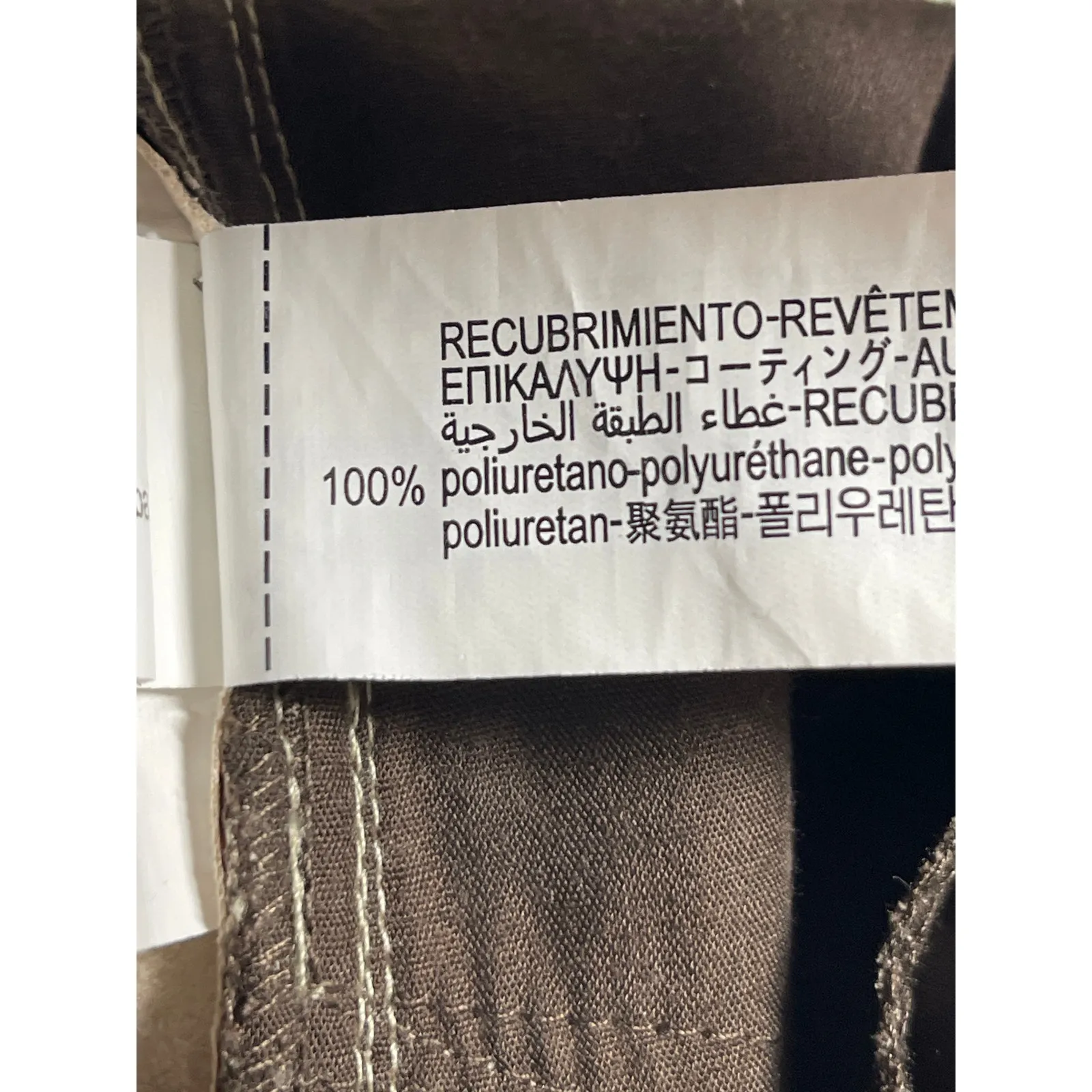 ZARA Womens Brown Snakeskin Faux Leather High Rise Wide Leg Trousers Pants Sz XS - Image 5