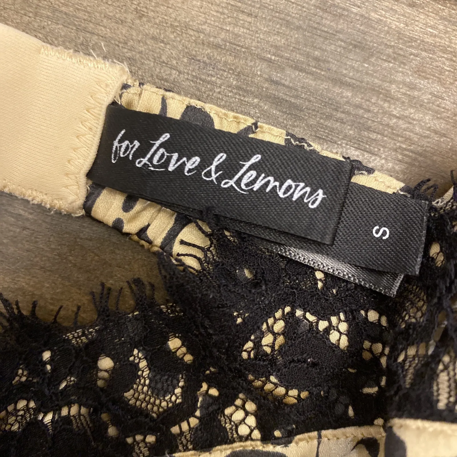 For Love And Lemons‎ WOMENS Small Cheetah Mini Slip Dress Siren Lace Cocktail - Image 9