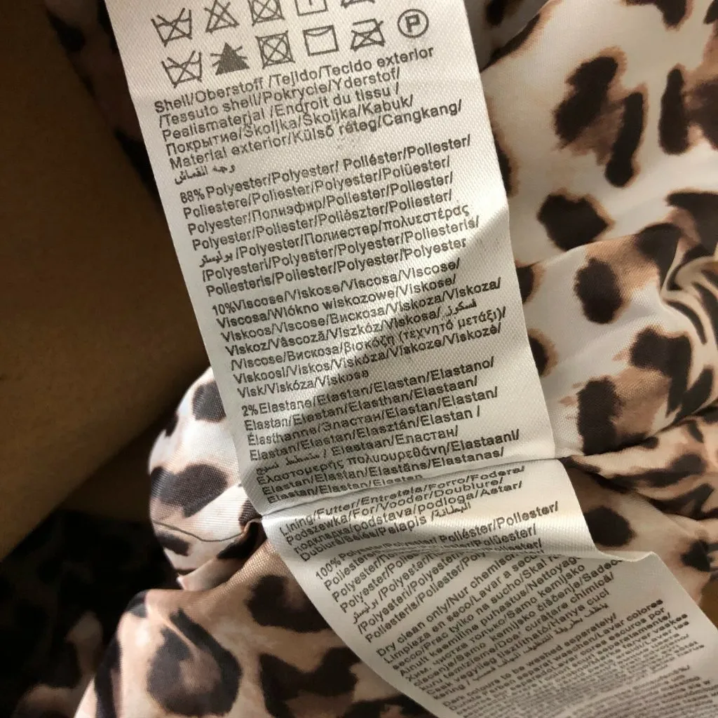 Vero Moda Womens City Coat Winter Button Front Brown Size L - Image 4