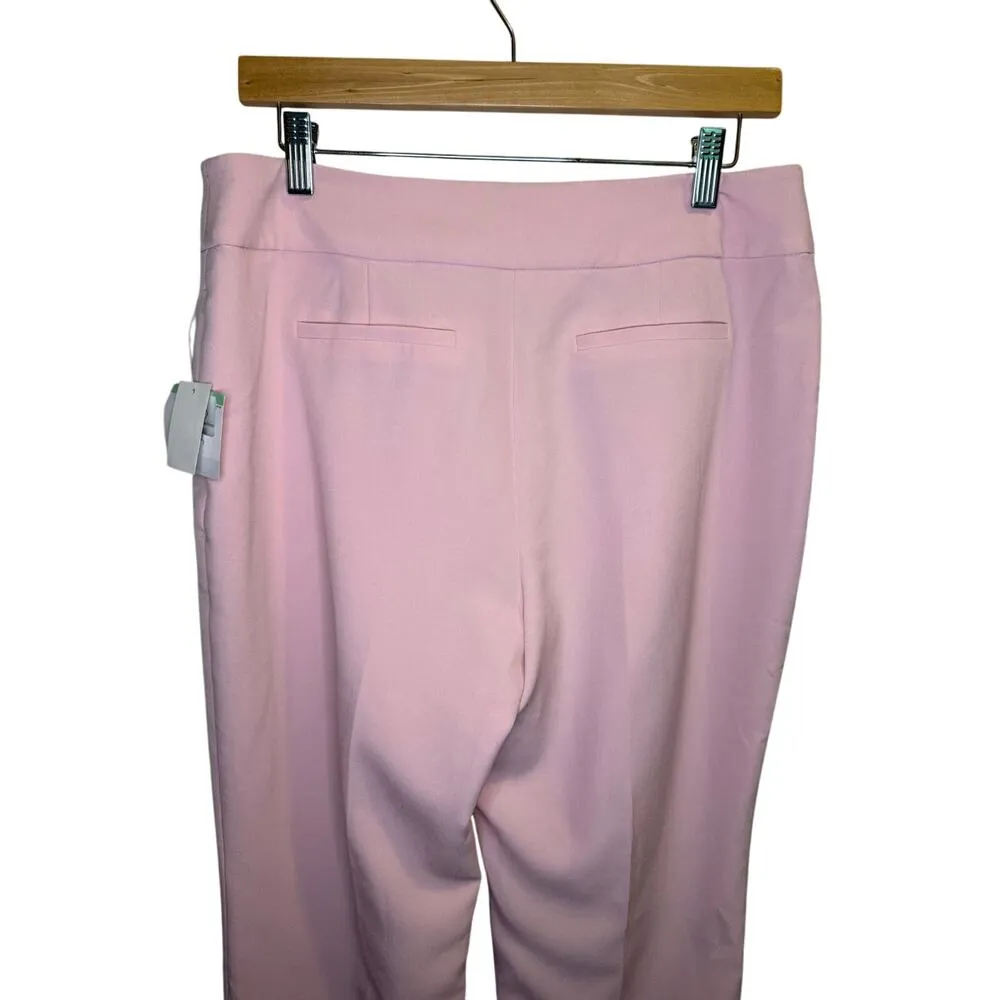 Kasper Harlow Stretch Crepe Dress Pants Women’s 8 Pink NWT Slim Straight Leg - Image 8
