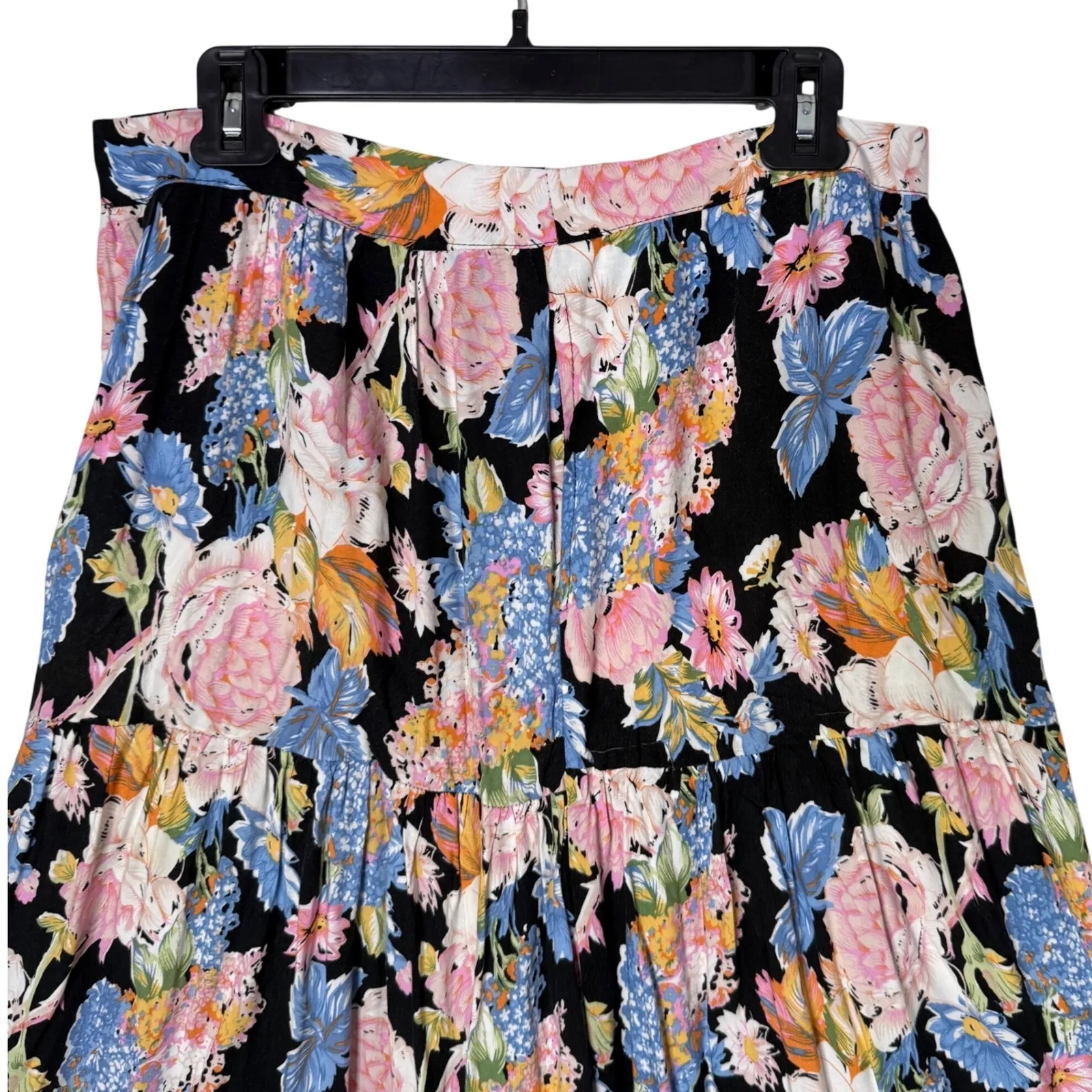 Rachel Zoe Floral Tiered Midi Maxi Skirt Size S Prairie Cottage BOHO Festival - Image 11