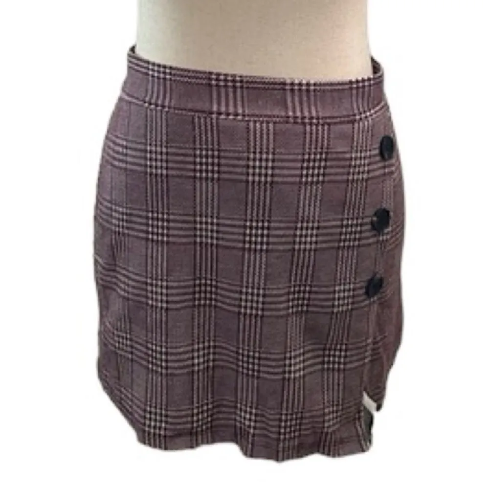 ✨Alter’d State Plaid Burgundy Mini Skort✨ - Image 2