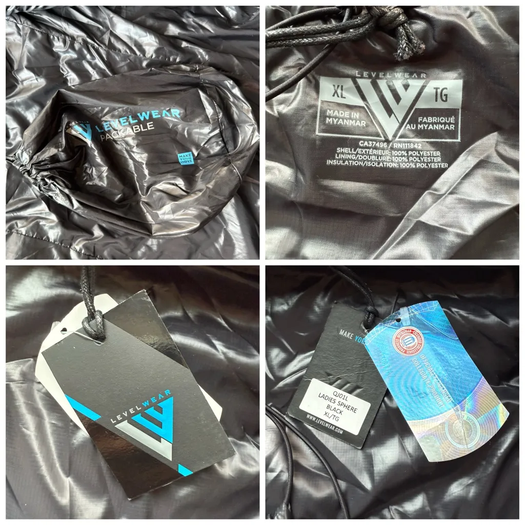 LSU Puff Sphere Vest Levelwear Black Size XL NWT Louisiana State University - Image 7