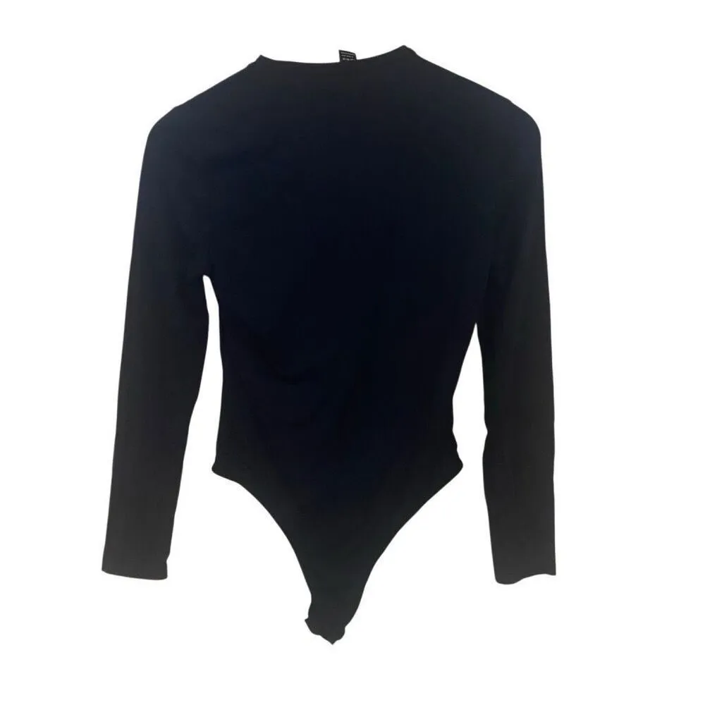 Shein Large long sleeve black bodysuit - Image 2