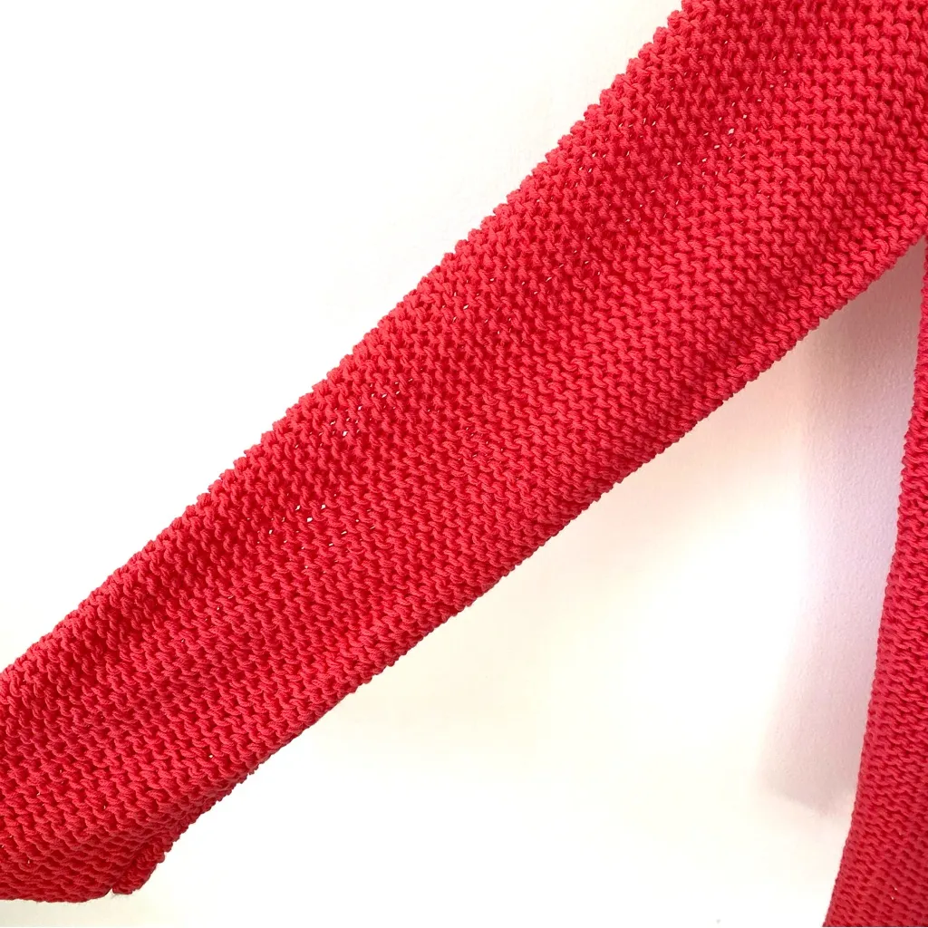 Wooden Ships Maui V-Neck Open Weave Pink Sweater size XL - Image 5