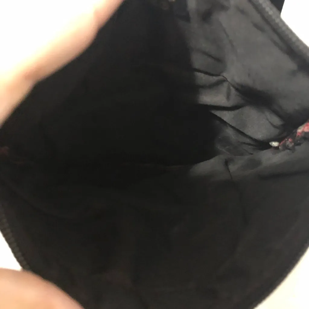 Embroidered floral suede feeling fall color purse crossbody boho Aztec - Image 8