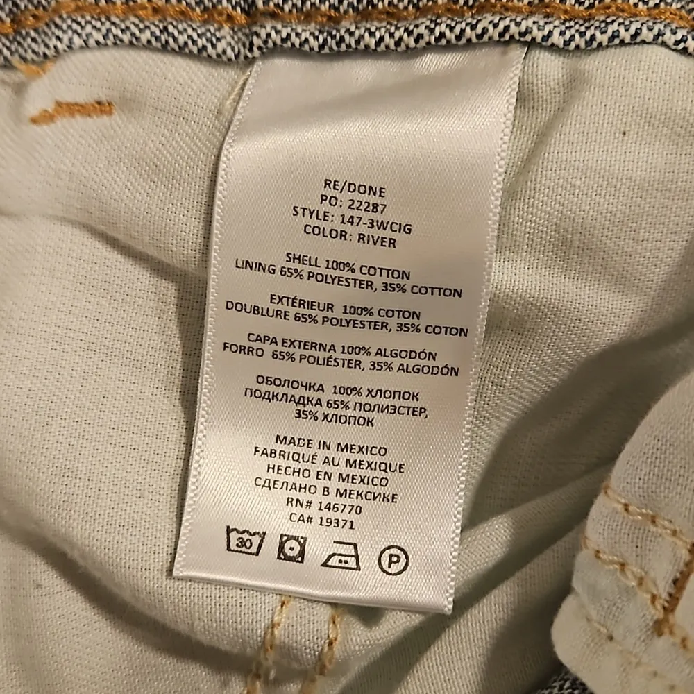 💕RE/DONE💕 70s Cigarette Jeans ~ River Blue 30 NWT - Image 15