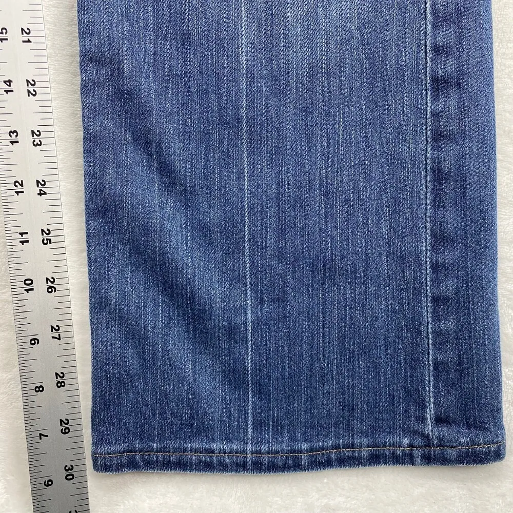 7 For All Mankind Bootcut Jeans Denim USA Made Stretch Vintage Y2k Womens Sz‎ 28 - Image 5