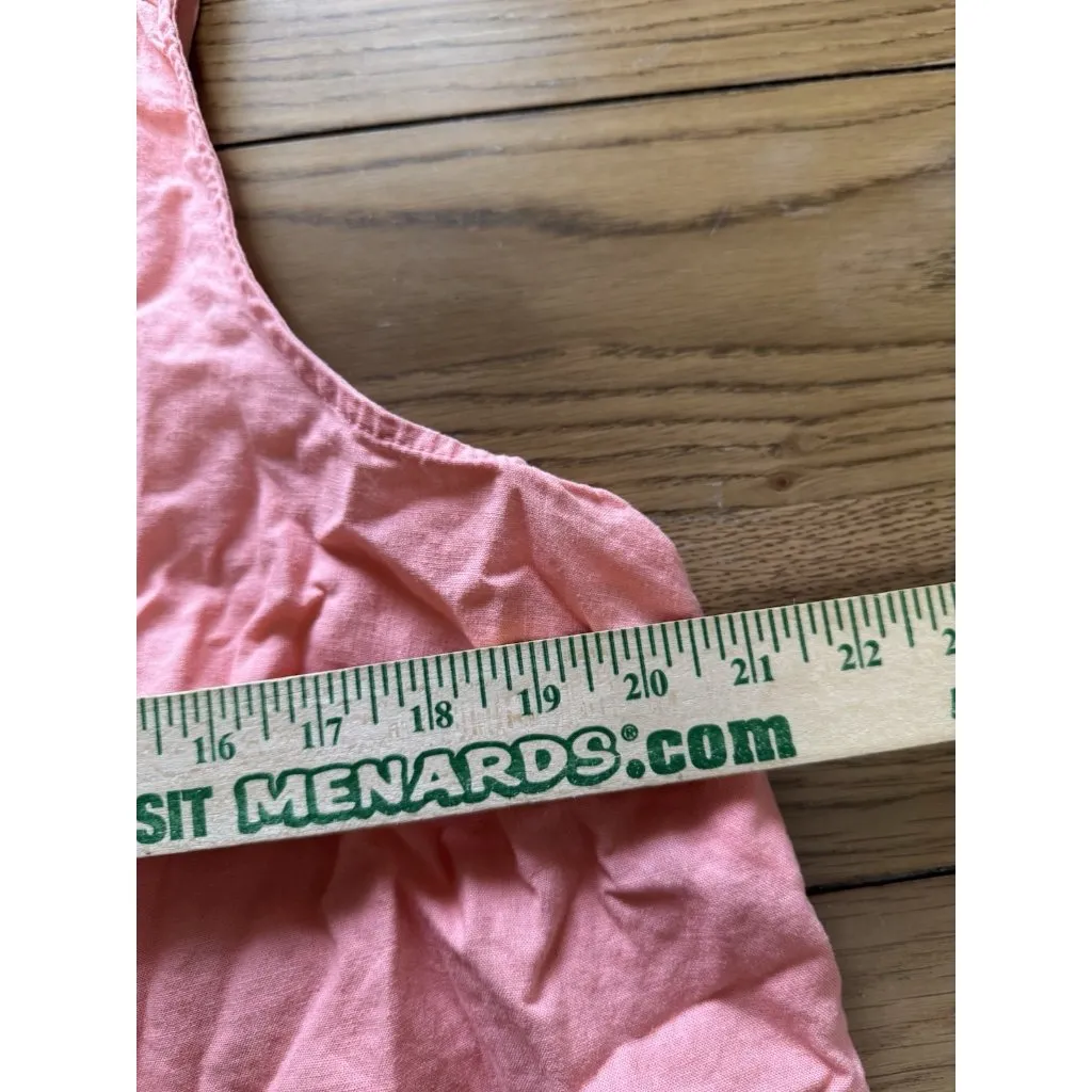 Croft & Barrow Summer Peach Sleeveless‎ Linen Blend Women Size XL Top Beach City - Image 5