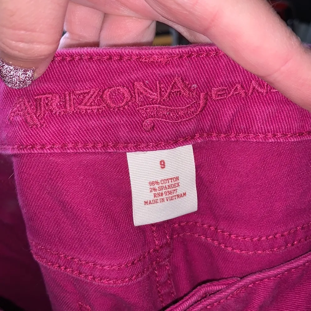 Arizona Jeans  burgundy size 9 super skinny jeans - Image 5