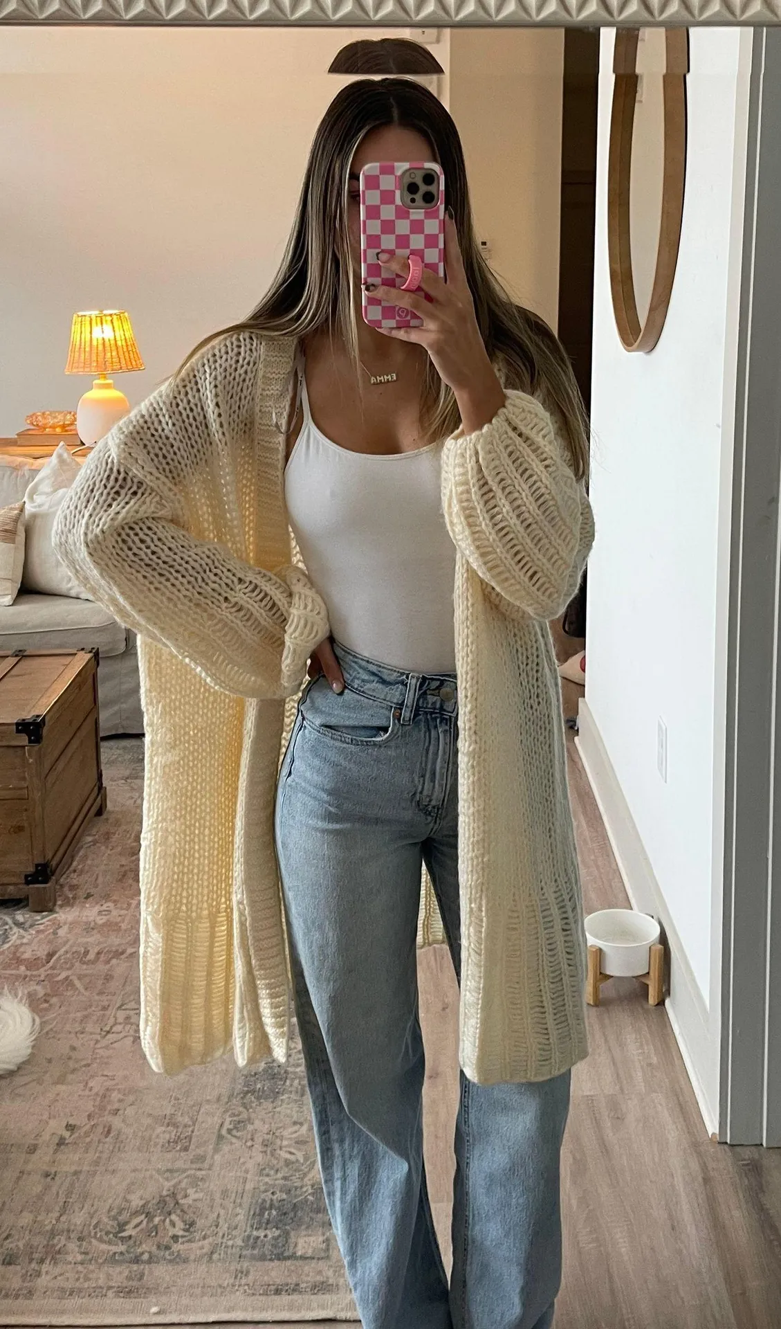 Oversized Knit Cardigan - Image 2